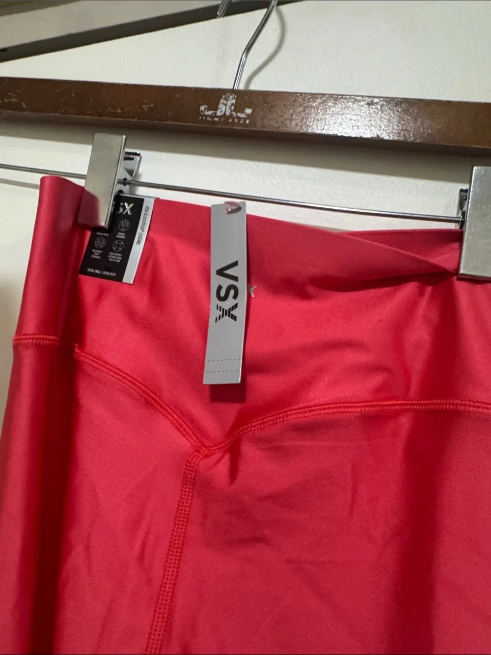 VSX Pink-Hot Pink High-Waist Leggings with Strappy Crop Top